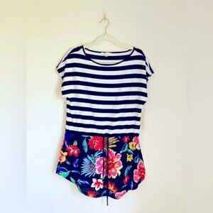 NWT Cyrus Women's Striped Top With Floral Print Size Medium
